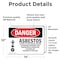 Signmission Asbestos Cancer And Lung Disease Hazard Danger Sign, Vinyl Decal, 14in W x 10in L, 2PK OS-2PACK-DS-D-1014-L-1033 - alternate 5